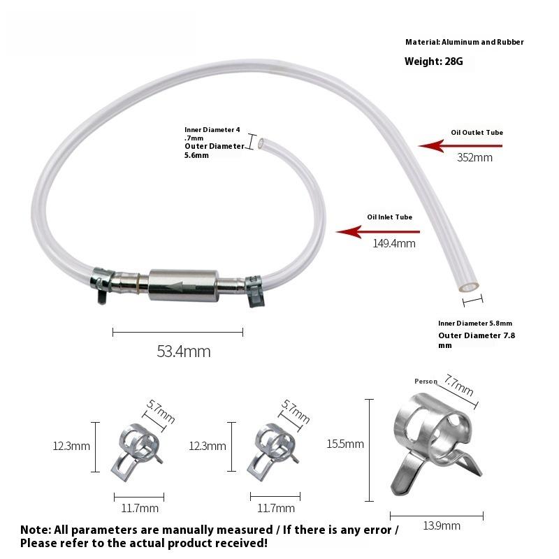 Motorcycle Gear Oil - 1 Set Durable Bleeder Fluid Hose