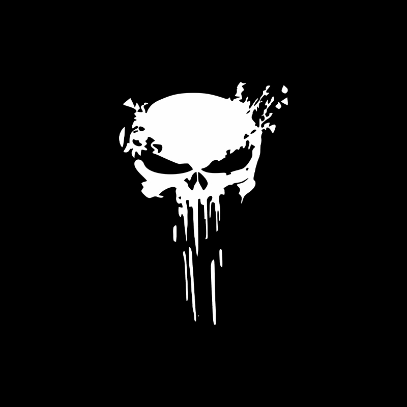 Motorcycle Gear Outlet - Motorcycle Stickers Skull Sticker Reflective Decal