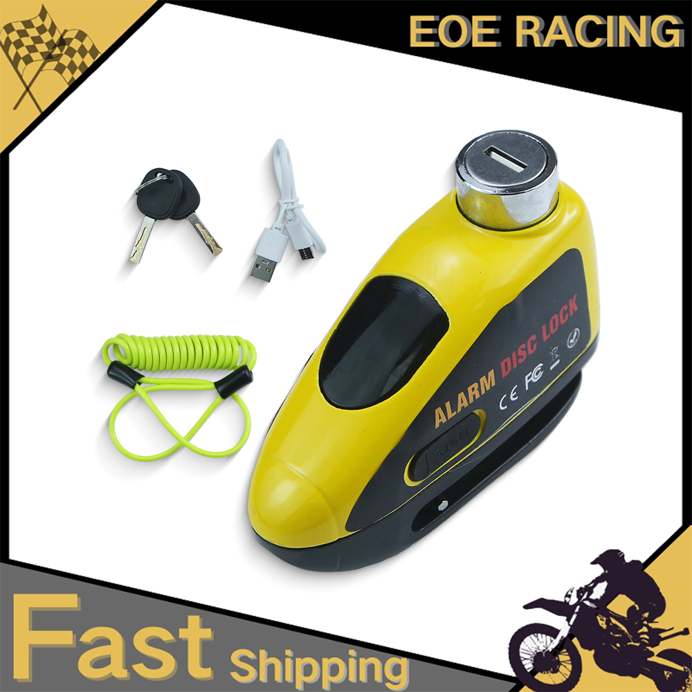 Disc Lock Brake - Rechargeable 140dB Motorcycle Alarm Disc Brake