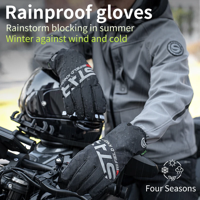 Xs Motorcycle Gear - Spring Summer Rain-proof Motorbike Gloves Cover