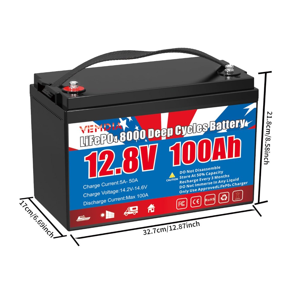 12.8V 100Ah LiFePO4 Battery Bu - огляд і ціна Motorcycle Gear Cycle