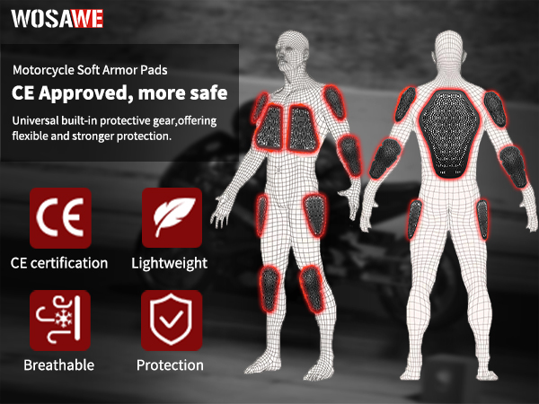 CE Level 1 Moto Motorcycle Bac - огляд і ціна Motorcycle Gear Protection Levels