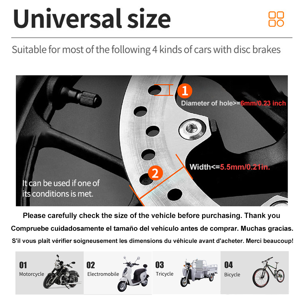 Motorcycle Bicycle Alarm Lock  - огляд і ціна Disc Lock Brake