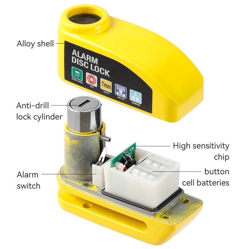 Motorcycle Alarm Lock Wheel Di - огляд і ціна Disc Lock Brake