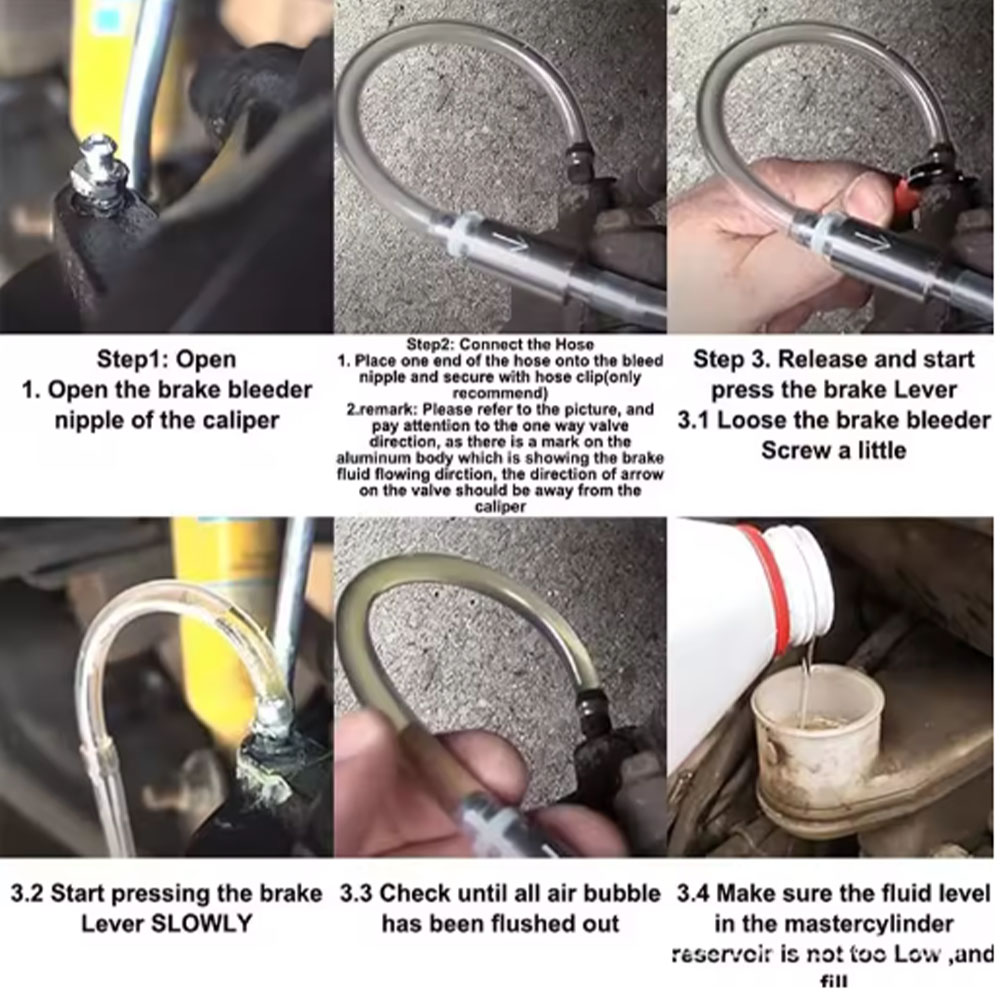 1Pcs Brake Fluid Bleeder Hose  - огляд і ціна Motorcycle Gear Oil
